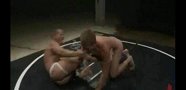  Two bigdicked hot studs wrestle.. winner fucks loser&039;s butt